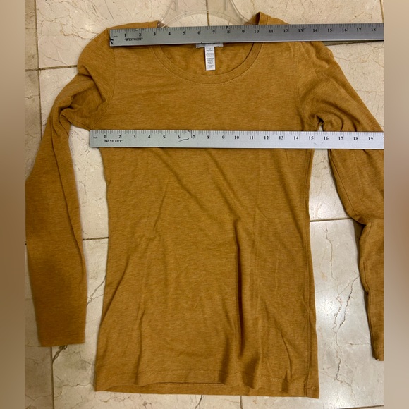FREE with purchase: Ambience Apparel, Long Sleeve Tee, Mustard Gold, Sz M - Picture 11 of 12